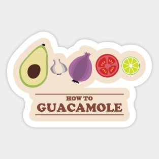 How To Guacamole Sticker